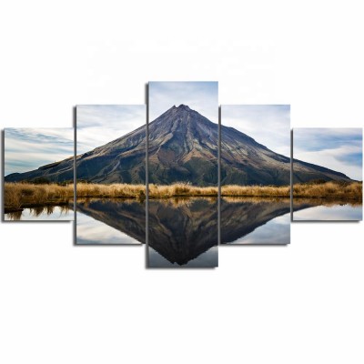 Large Size Mountain Fuji Canvas Prints Wall Art 5 Panels Janpan Landscape Pictures Framed Artwork Painting